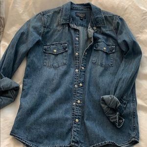 Jean button up from lucky brand size small
